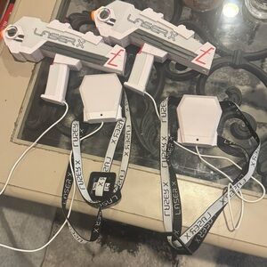LASER X The Original Two Player Laser Tag Gaming Set, Blasters & Vest Sensors